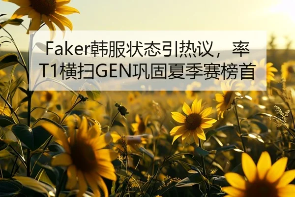 Faker韩服状态引热议，率T1横扫GEN巩固夏季赛榜首